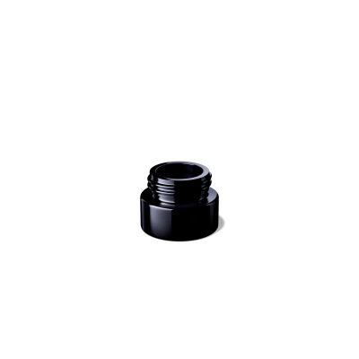 90 Count - 5ml Miron Eris Black Glass Concentrate Jar w/ Black CR Lid